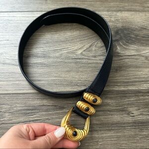 Vintage Carlisle Snake Genuine Leather Belt